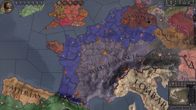 Screen ze hry Crusader Kings II: Charlemagne