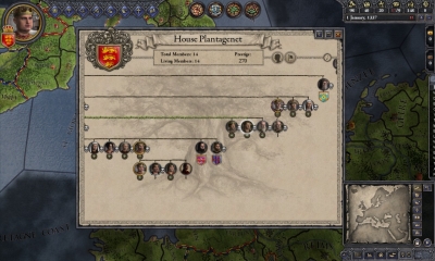 Screen ze hry Crusader Kings II: Dynasty Shields