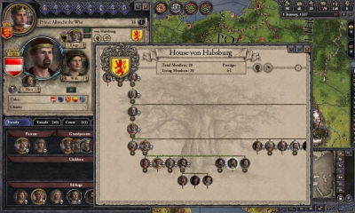 Screen ze hry Crusader Kings II: Dynasty Shields