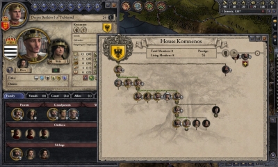 Screen ze hry Crusader Kings II: Dynasty Shields