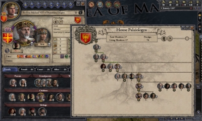 Screen ze hry Crusader Kings II: Dynasty Shields