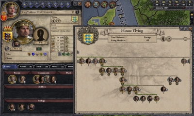 Screen ze hry Crusader Kings II: Dynasty Shields