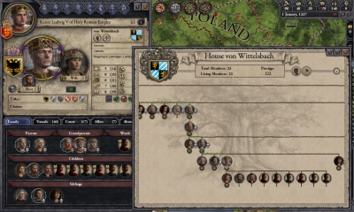 Screen ze hry Crusader Kings II: Dynasty Shields