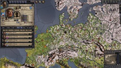 Screen ze hry Crusader Kings II: Dynasty Shields Charlemagne