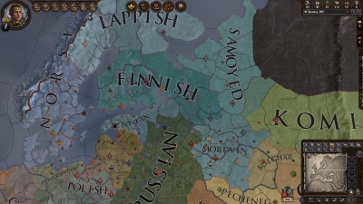 Screen ze hry Crusader Kings II: Finno-Ugric Unit Pack