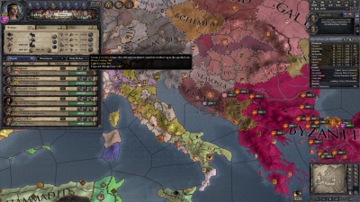 Screen ze hry Crusader Kings II: Legacy of Rome