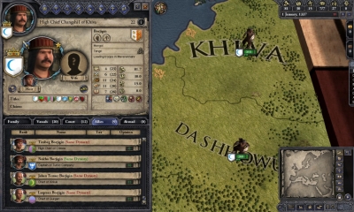 Screen ze hry Crusader Kings II: Mongol Faces