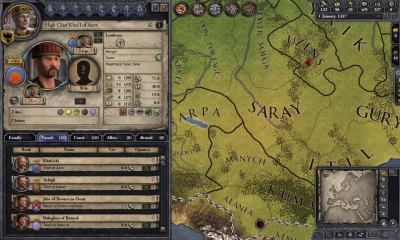 Screen ze hry Crusader Kings II: Mongol Faces