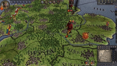 Screen ze hry Crusader Kings II: Saxon Unit Pack