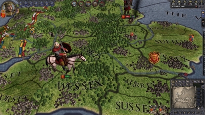 Screen ze hry Crusader Kings II: Saxon Unit Pack