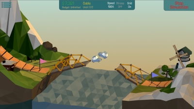 Screen ze hry Poly Bridge