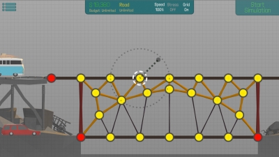 Screen ze hry Poly Bridge