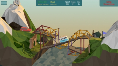 Screen ze hry Poly Bridge