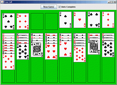 Screen ze hry FreeCell