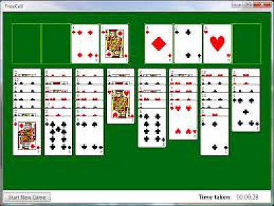 Screen ze hry FreeCell