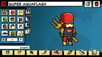 Screen ze hry Scribblenauts Unmasked: A DC Comics Adventure