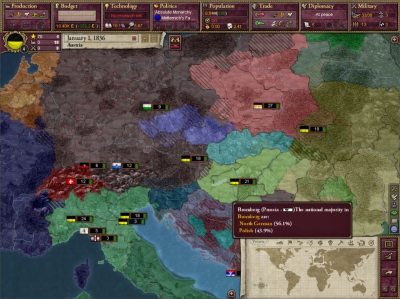 Screen ze hry Victoria II: A House Divided