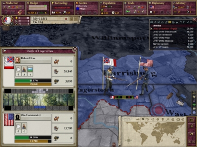 Screen ze hry Victoria II: A House Divided