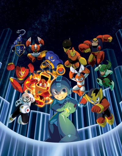 Artwork ke he Mega Man Legacy Collection