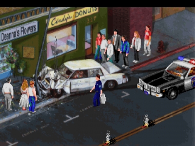 Screen ze hry Police Quest: In Pursuit of the Death Angel
