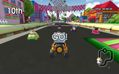 Screen ze hry Hello Kitty and Sanrio Friends Racing