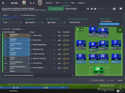 Screen ze hry Football Manager 2016