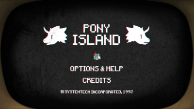 Screen ze hry Pony Island