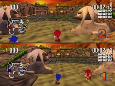 Screen ze hry Sonic R