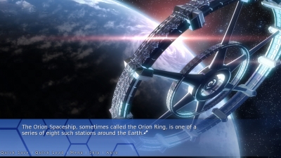 Screen ze hry Orion: A Sci-Fi Visual Novel