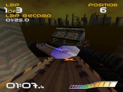 Screen ze hry WipEout