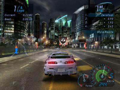 Screen ze hry Need for Speed Underground