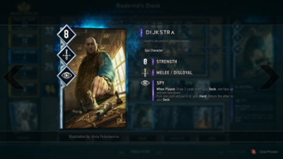 Artwork ke he Gwent: The Witcher Card Game