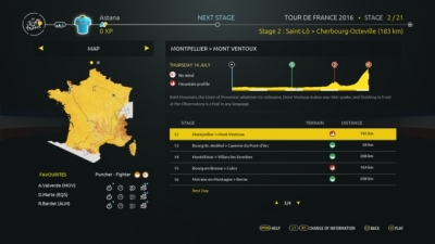 Screen ze hry Le Tour de France 2016