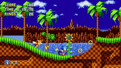 Screen ze hry Sonic Mania