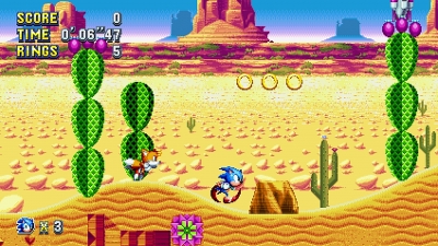 Screen ze hry Sonic Mania