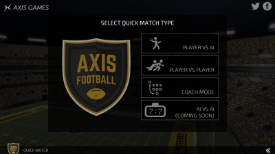 Screen ze hry Axis Football 2016