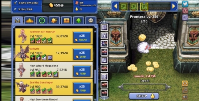 Screen ze hry Ragnarok Clicker