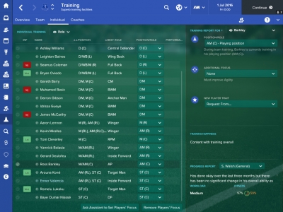 Screen ze hry Football Manager 2017