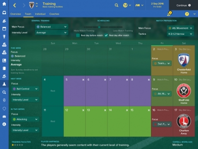 Screen ze hry Football Manager 2017