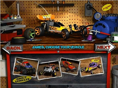 Screen ze hry 3-D Ultra Radio Control Racers