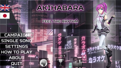 Screen ze hry Akihabara - Feel the Rhythm