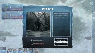 Screen ze hry ICY: Frostbite Edition