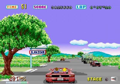 Screen ze hry OutRun