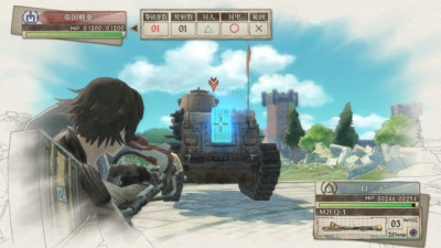 Screen ze hry Valkyria Chronicles 4
