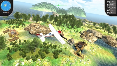 Screen ze hry Island Flight Simulator