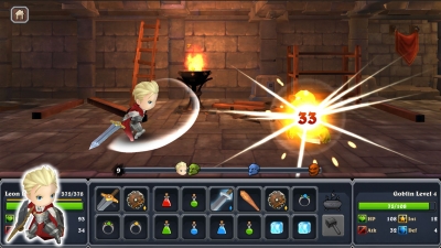 Screen ze hry Clumsy Knights : Threats of Dragon