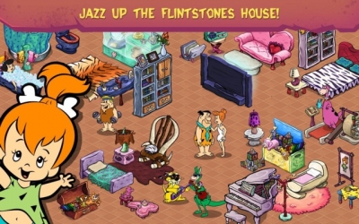 Screen ze hry The Flintstones: Bring Back Bedrock