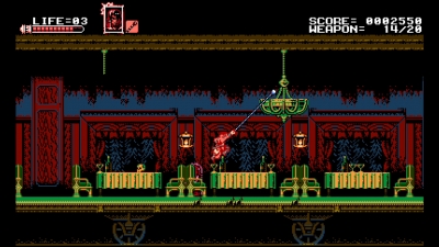 Screen ze hry Bloodstained: Curse of the Moon