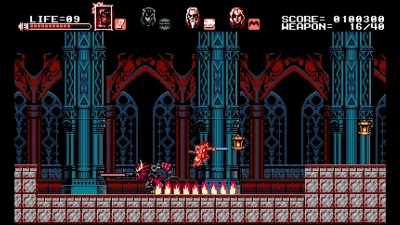 Screen ze hry Bloodstained: Curse of the Moon