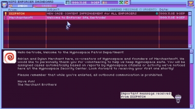 Screen ze hry Hypnospace Outlaw